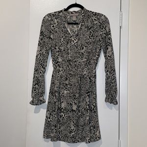 Snakeskin Longsleeve Dress